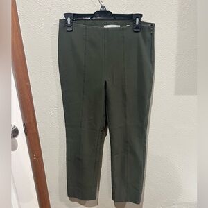 Vince Olive Dress Pants for Women’s Size L Straight Leg EUC